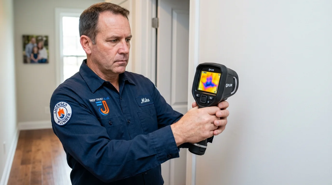 Thermal imaging leak detection by Johns Plumbing LLC in Annandale